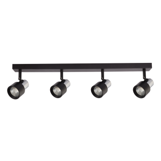 Lampa sufitowa Cino 4xGU10 Czarny + Chrom