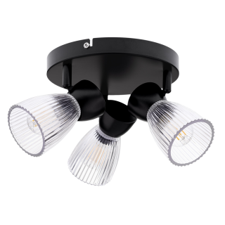 Lampa sufitowa BEST BLACK 3xE14 (round)