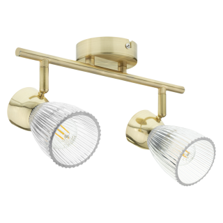 Lampa sufitowa BEST GOLD 2xE14