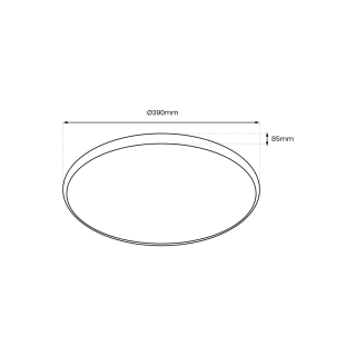 Plafoniera RINGO RGB 36W  Ø390 mm