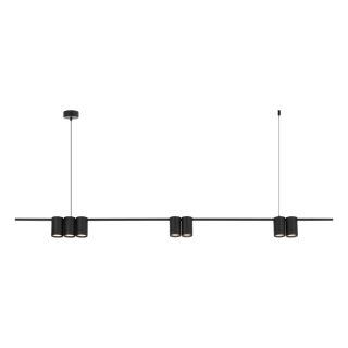 Lampa wisząca (listwa) GENESIS BLACK 7xGU10