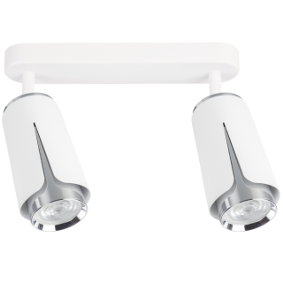 FLOWER WHITE CHROME SPOT 2xGU10