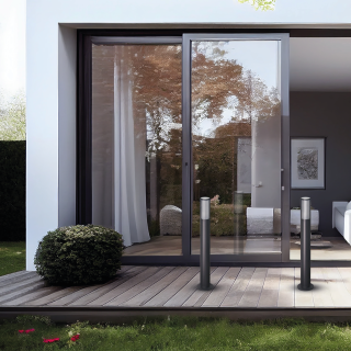 Lampa ogrodowa VERTICAL BLACK 1xGU10 IP44