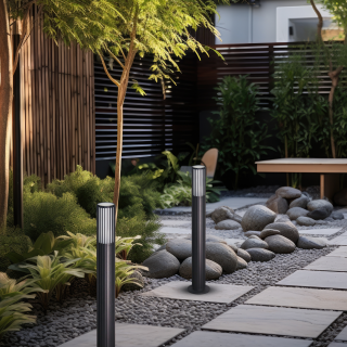 Lampa ogrodowa VERTICAL BLACK 1xGU10 IP44