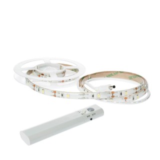 TAŚMA LED 1M Z SENSOREM 4xAAA 4000K Barwa neutralna