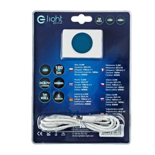 TAŚMA LED 1M Z SENSOREM AKUMULATOR 4000K Barwa neutralna