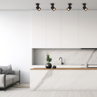 Lampa sufitowa Volf Spot Czarny 1xGU10