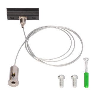 Zawiesie Prowadnica Track Czarny 1-obwodowy