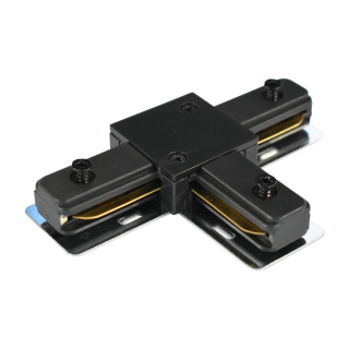 Łącznik T Track Czarny 1-Obwodowy