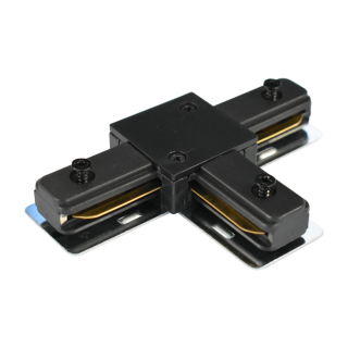 Łącznik T Track Czarny 1-Obwodowy