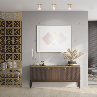 Lampa sufitowa Ricky Downlight Złoty 1xGU10