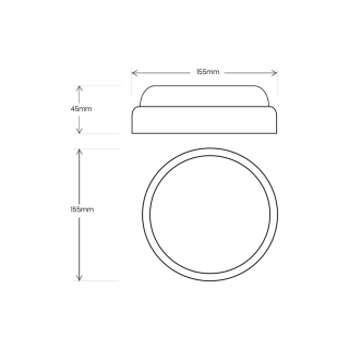 Oprawa kanałowa Davo Okrąg 8W 4000K IP64 Czarny