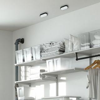 Oprawa kanałowa Davo Owal 8W 4000K IP64 Czarny