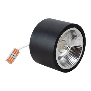 Lampa sufitowa Redondo Czarny 1xAR111 GU10