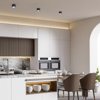 Lampa sufitowa Redondo Czarny 1xAR111 GU10