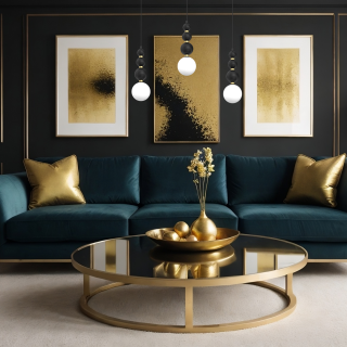 Lampa wisząca BOULE Black 3xG9