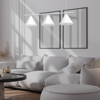 Lampa wisząca CAPITAL  BIAŁY 3XGX52