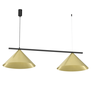 Lampa wisząca CAPITAL CZARNO-ZŁOTY 2XGX53