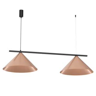 Lampa wisząca CAPITAL  CZARNY-MIEDZIANY 2XGX53