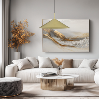 Lampa wisząca CAPITAL ZŁOTY 60 cm 1XGX53