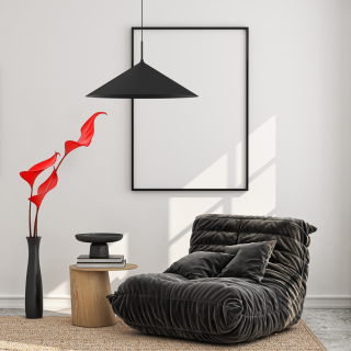 Lampa wisząca CAPITAL CZARNY 60 cm 1XGX53