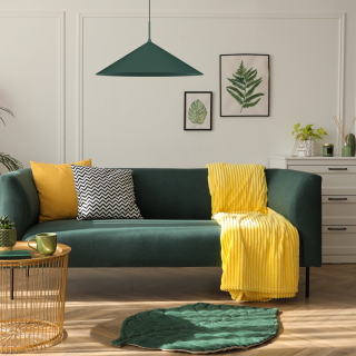 Lampa wisząca CAPITAL ZIELONY 60 cm 1XGX53