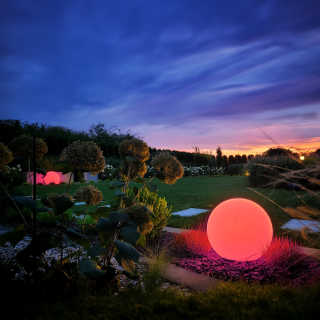 Kula Ogrodowa Globo Fi300 + Żarówka RGB A60 10W + Pilot