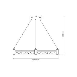 Lampa wisząca ELEGANCE 36W LED