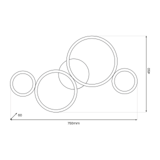 Lampa sufitowa UNIVERSE 30W