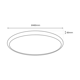 Plafon MOONCAT PINK 34W LED