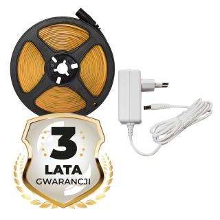 Zestaw taśma COB 320/m 3000K IP20 3 m + zasilacz
