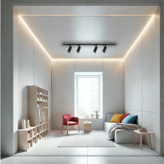 Zestaw Mica Track Czarny 4xGU10 1,5m