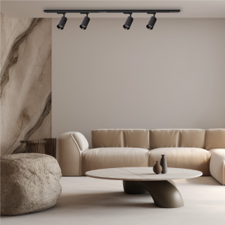 Oprawa Pipe Track Czarny 1xGU10