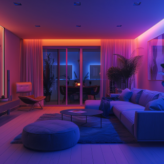 Zestaw Taśma COB 320/m RGB IP20 3m + Zasilacz