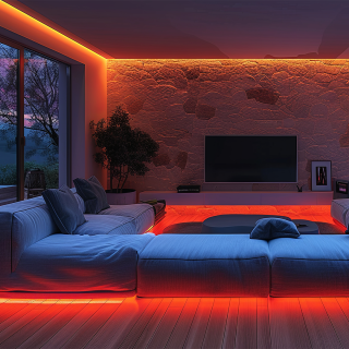 Zestaw Taśma COB 320/m RGB IP20 5m + Zasilacz