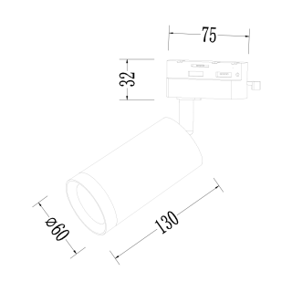 Oprawa Mica Track Złoty 1xGU10