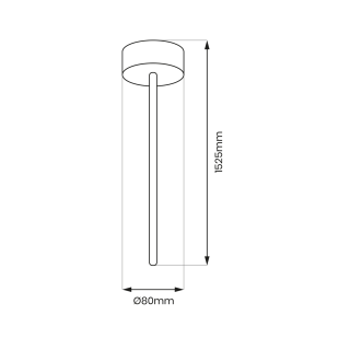 Zawiesie zasilające prowadnica Track Biały 3-obwodowy