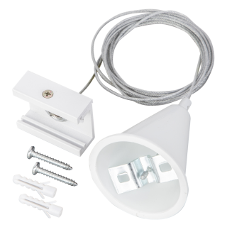 Zawiesie prowadnica Track Biały 3-obwodowy