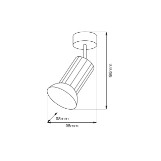 Lampa sufitowa Tulip Spot Biały 1xGU10