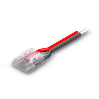 Złączka zatrzaskowa do taśm LED SMD/COB Typ Prosty 2Pin 8mm 4A + kabel 15cm