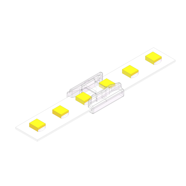 Złączka zatrzaskowa do taśm LED SMD/COB Typ Prosty 2Pin 8mm 4,5A