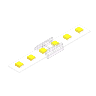 Złączka zatrzaskowa do taśm LED SMD/COB Typ Prosty 2Pin 8mm 4,5A