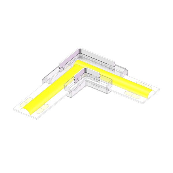 Złączka zatrzaskowa do taśm LED SMD-COB Typ L 2Pin 8mm 5A