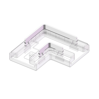 Złączka zatrzaskowa do taśm LED SMD-COB Typ L 2Pin 8mm 5A