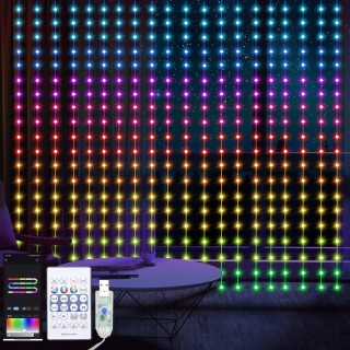 Kurtyna Wizard Kulka 2x2m 400LED RGB