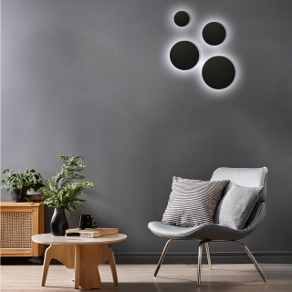 Kinkiet DISK 12W 3CCT IP65 Czarny