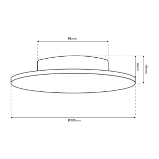 Kinkiet DISK 12W 3CCT IP65 Czarny