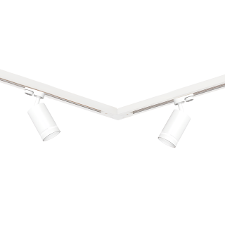 Zestaw Szynoprzewód 4xPipe Ring GU10 + prowadnica 2x1m + złączki - Biały