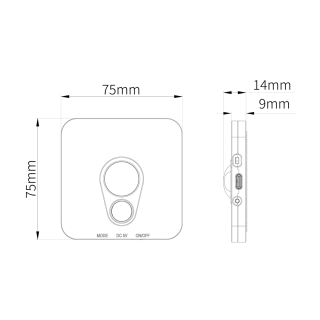 Lampka podszafkowo-schodowa Stanley Biały 3CCT 7,5*7,5cm