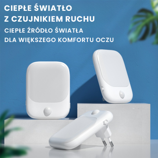 Lampka wtykowa Pati 2700K + PIR